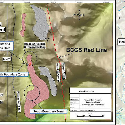 Forrest Kerr North Boundary & South Boundary Zone Map
