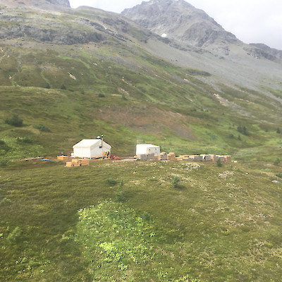 Forrest Kerr Project, BC Core Shack Aug. 2018